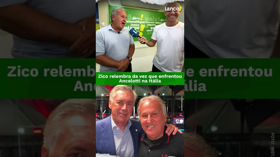 ZICO RELEMBROU O DUELO QUE TEVE COM CARLO ANCELOTTI 👀🔥