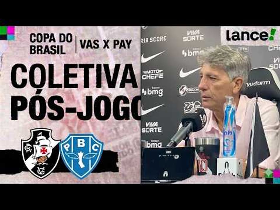 thumbnail 🔴 AO VIVO | VASCO X PAYSANDU | COLETIVA DO VASCO PÓS-JOGO