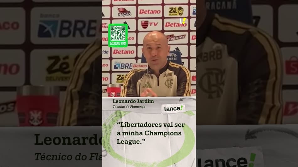 LEONARDO JARDIM FALA SOBRE JOGAR A LIBERTADORES: "A LIBERTADORES VAI SER A MINHA CHAMPIONS LEAGUE"