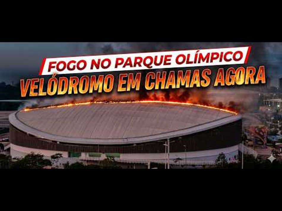 thumbnail URGENTE: Grande incêndio destrói estrutura do Velódromo Olímpico