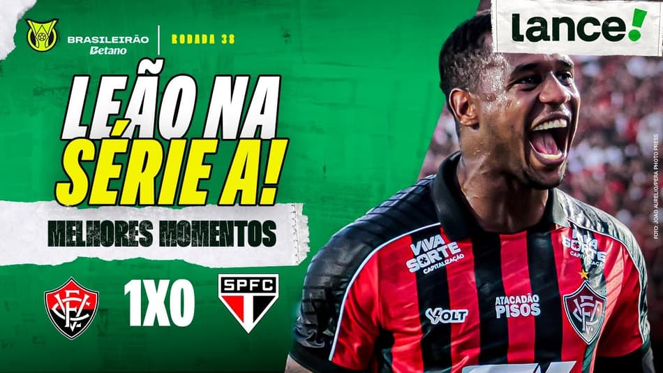 VITÓRIA 1 X 0 SÃO PAULO - MELHORES MOMENTOS - BRASILEIRÃO 2025 - 38ª RODADA
