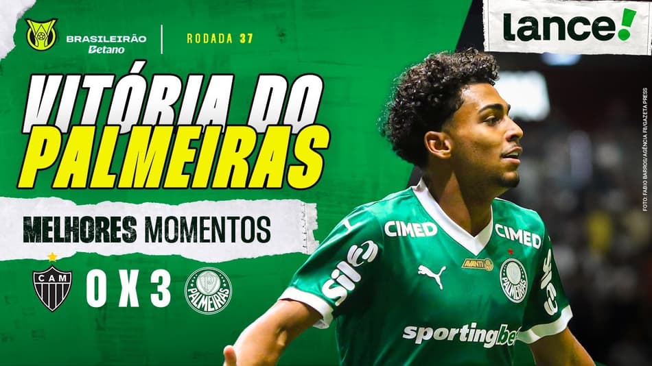 ATLÉTICO-MG 0 X 3 PALMEIRAS - MELHORES MOMENTOS - BRASILEIRÃO 2025 - 37ª RODADA