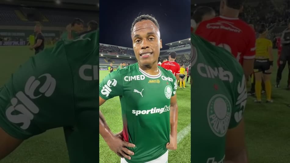 JHON ARIAS FALA SOBRE SUA ESTREIA E CLASSIFICAÇÃO DO PALMEIRAS