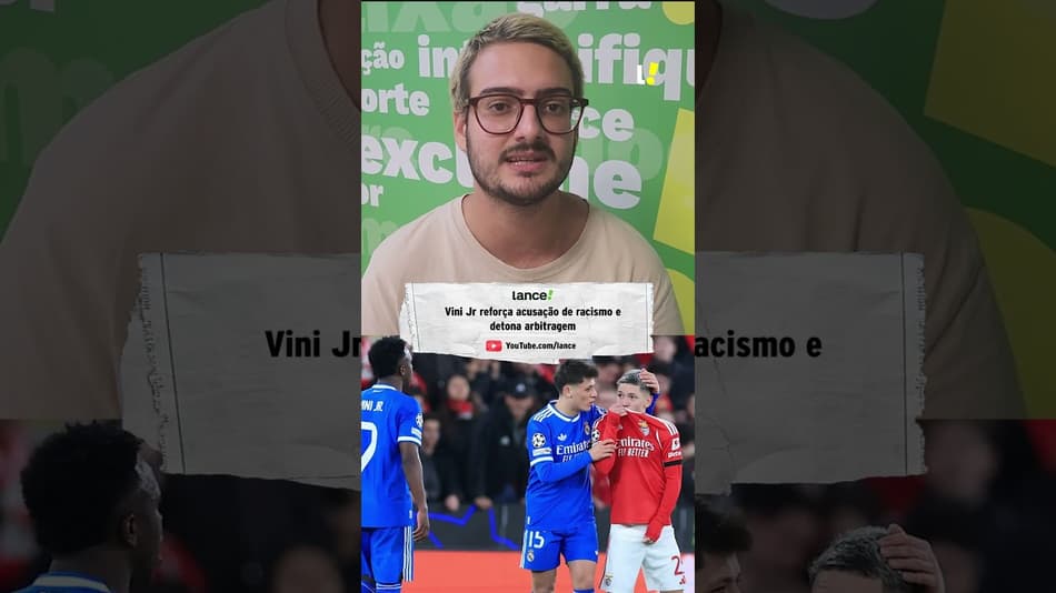 RACISMO COM VINI JR - Análise do Lance! #viniciusjr #vinijr #realmadrid #Benfica #championsleague