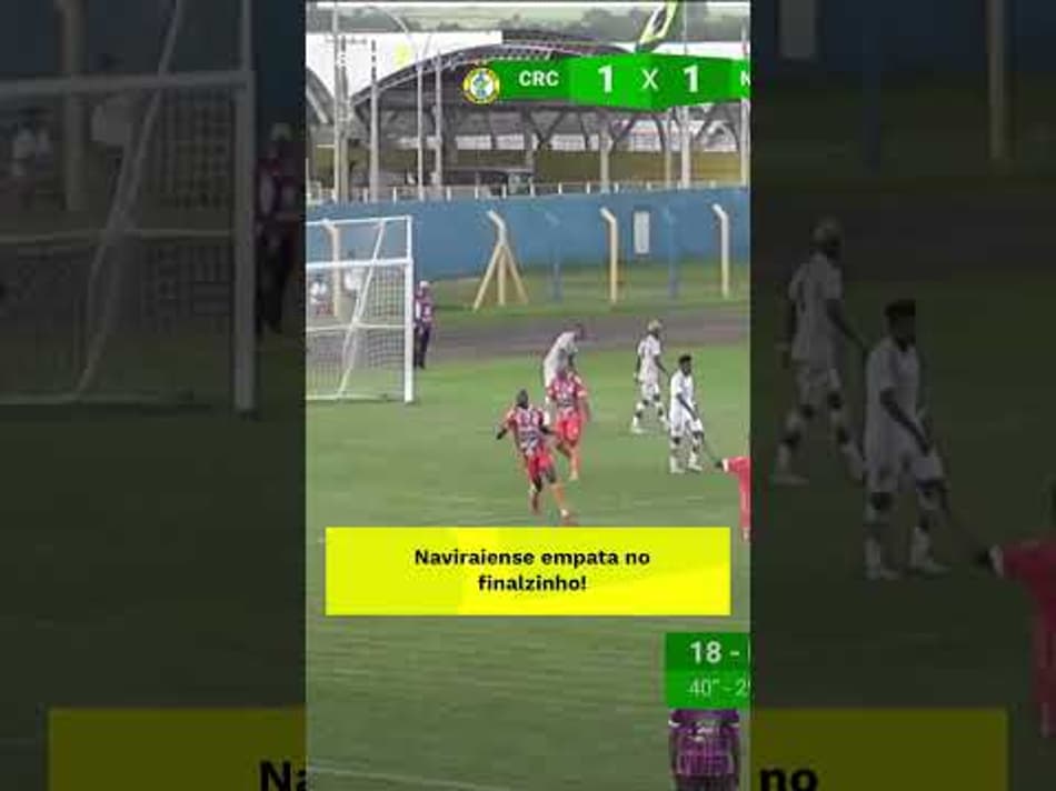 thumbnail PEREA EMPATA NO FINAL DO JOGO PARA O NAVIRAIENSE #futebol #brasil #fyp #shorts #youtube