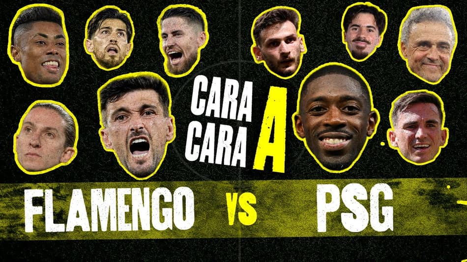 PSG X FLAMENGO - MUNDIAL DE CLUBES - QUEM É MELHOR? CARA A CARA