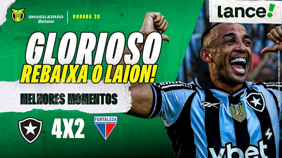BOTAFOGO 4 X 2 FORTALEZA - MELHORES MOMENTOS - BRASILEIRÃO - 38ª RODADA