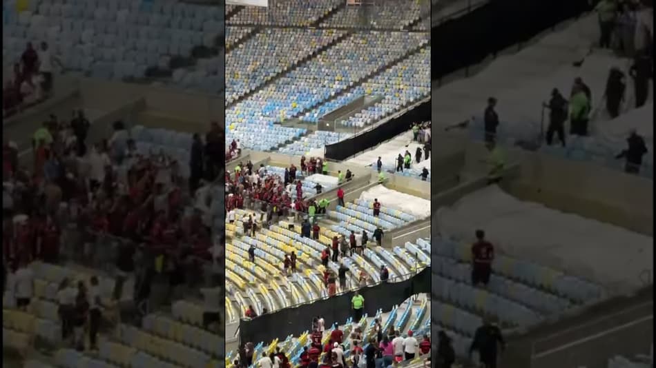 TORCIDAS DE FLAMENGO E CRUZEIRO PROTAGONIZAM CONFUSÃO NO MARACANÃ