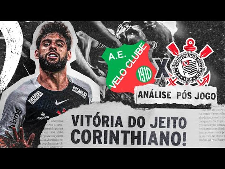 thumbnail CORINTHIANS VENCE O VELO CLUBE POR 1X0 E ENTRA NO G4 DO PAULISTÃO! – ANÁLISE PÓS-JOGO