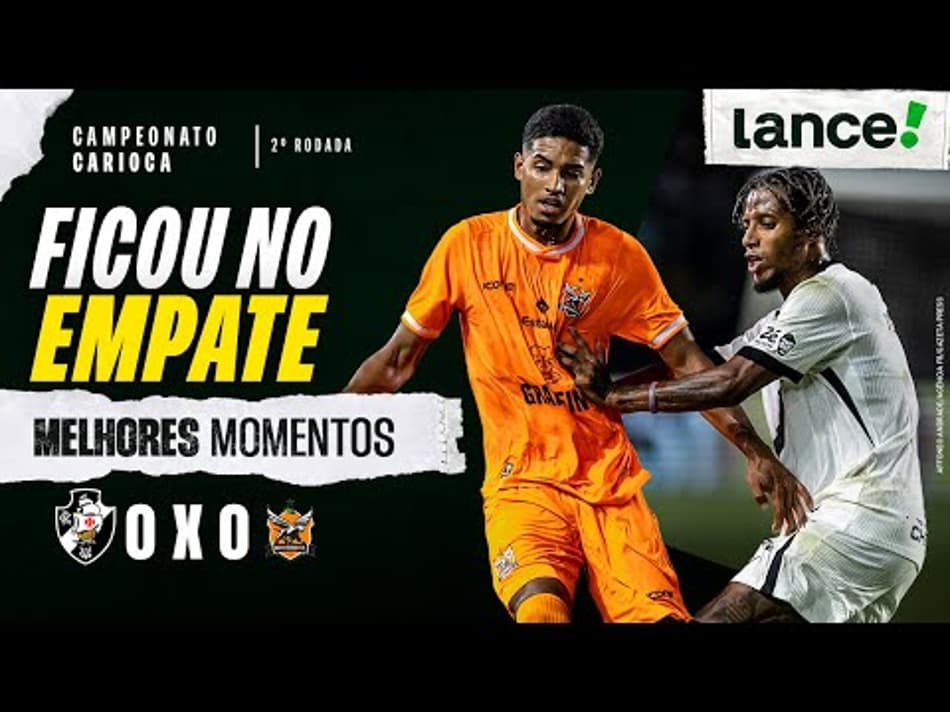 thumbnail VASCO 0 X 0 NOVA IGUAÇU | MELHORES MOMENTOS | CAMPEONATO CARIOCA | 2ª RODADA