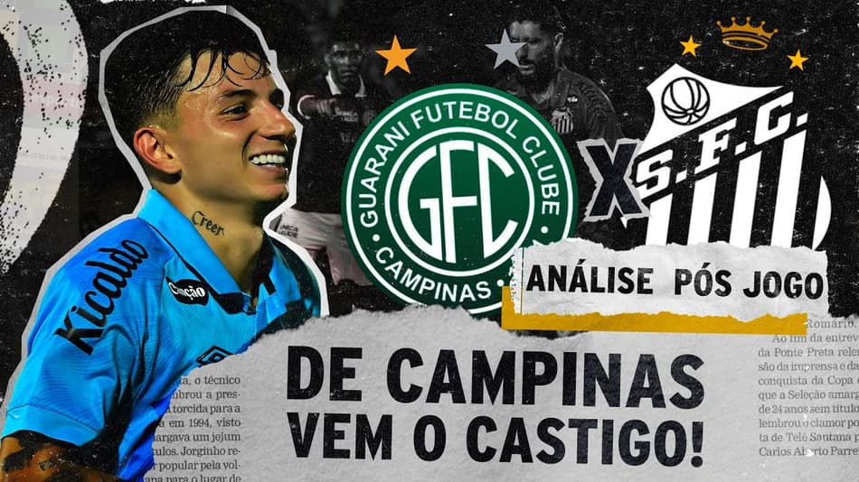 PEIXE CASTIGADO NO FIM! - GUARANI 1x1 SANTOS - ANÁLISE PÓS-JOGO - PAULISTÃO