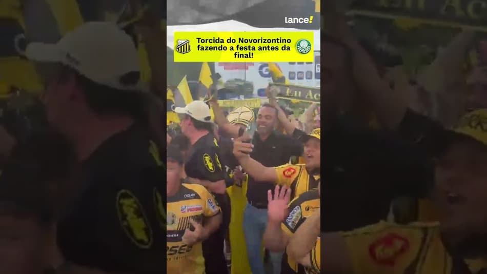 TORCEDORES DO NOVORIZONTINO FAZEM A FESTA ANTES DO JOGO DECISIVO CONTRA O PALMEIRAS