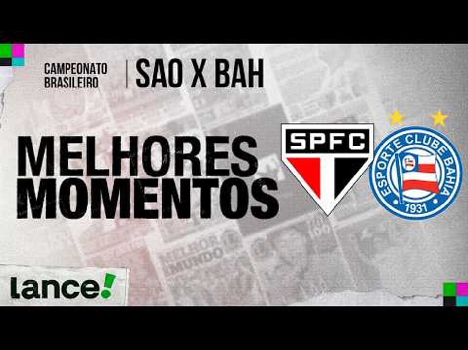 thumbnail SÃO PAULO 2 x 2 BAHIA | MELHORES MOMENTOS | 14ª RODADA | CAMPEONATO BRASILEIRO