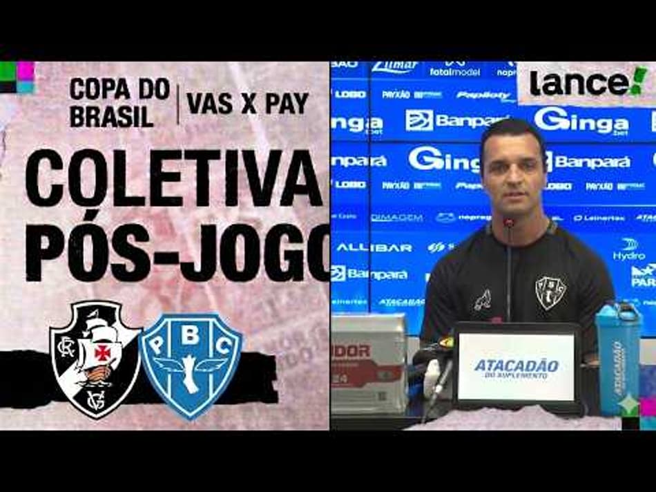 thumbnail 🔴 AO VIVO | VASCO X PAYSANDU | COLETIVA DO PAYSANDU PÓS-JOGO
