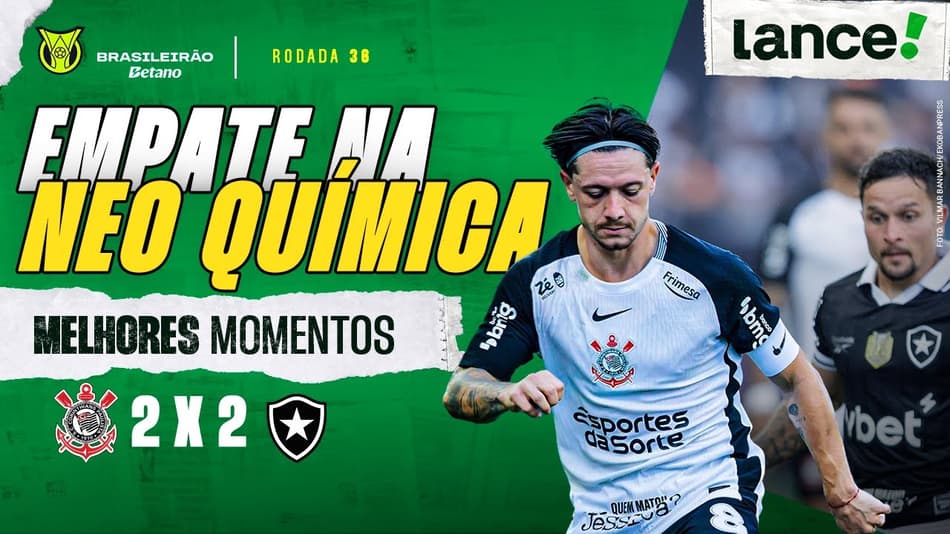 CORINTHIANS 2 X 2 BOTAFOGO - MELHORES MOMENTOS - BRASILEIRÃO 2025 - 36ª RODADA
