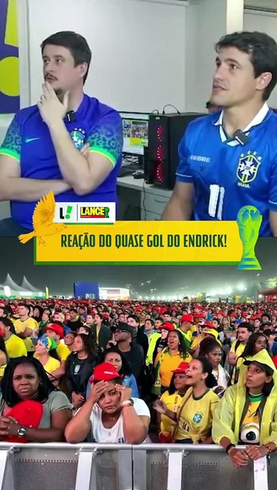 thumbnail REAÇÃO COM O QUASE GOL DO ENDRICK