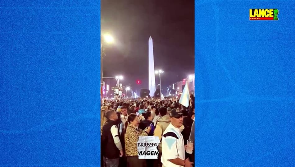 thumbnail Festa dos argentinos no obelisco, Buenos Aires.
