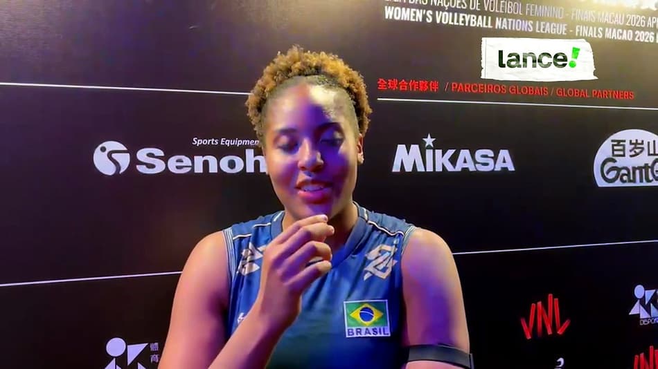 thumbnail Maior pontuadora de Brasil x Japão, Ana Cristina fala sobre vitória nas quartas de final da Liga das Nações feminina