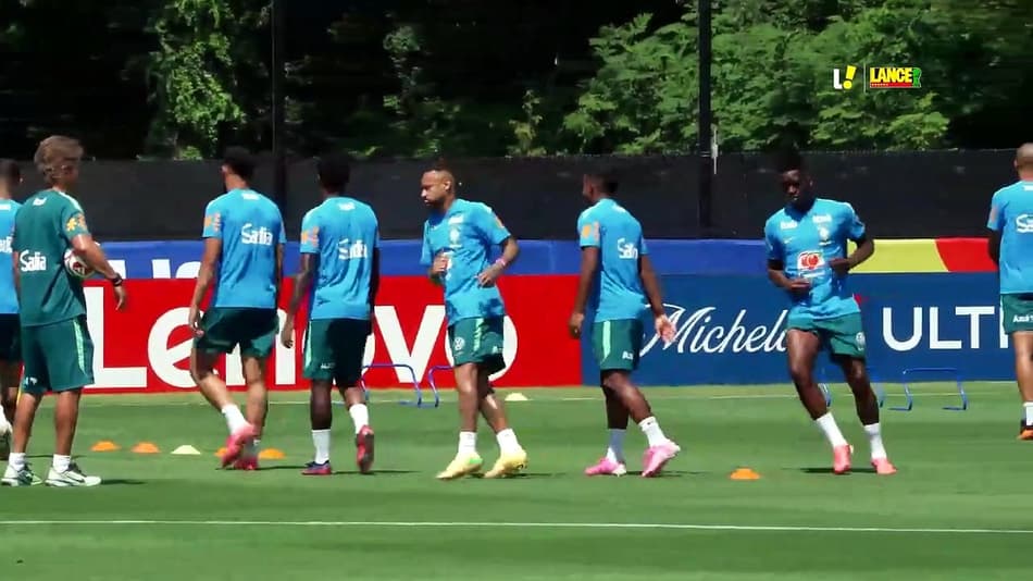 thumbnail Neymar, Vini Jr, Endrick e Luiz Henrique fazem atividade juntos