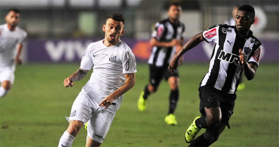 Santos x Atlético-MG - Lucas Lima e Jemerson (Foto: Ivan Storti/Lancepress!)