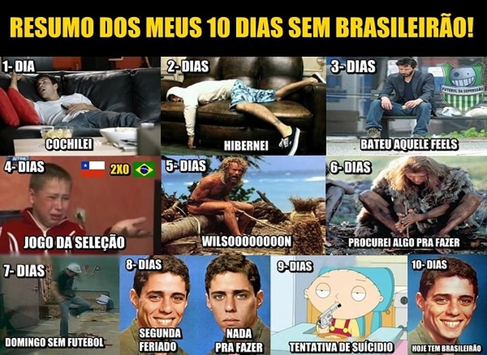 Memes brincam com volta do Brasileirão