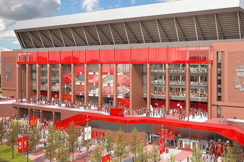 Projeto de um novo e mais moderno Anfield Road (Foto: Divulgação)