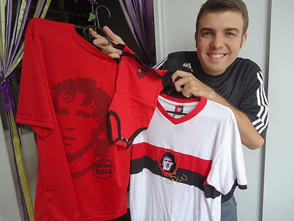 Rodrigo Sampaio, torcedor do Flamengo - Camisas do Zico (Foto: Arquivo pessoal)
