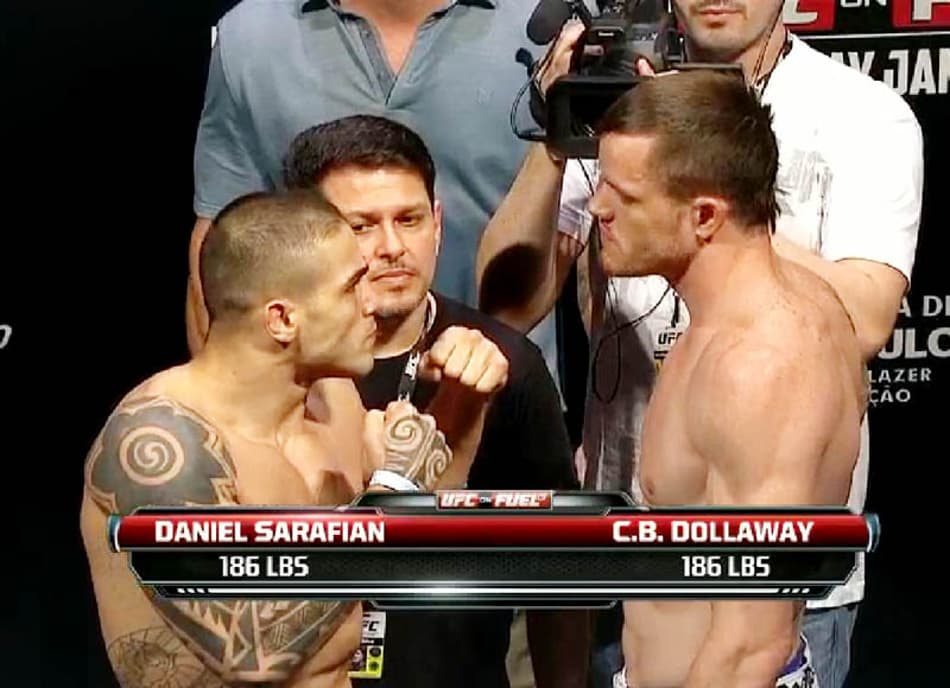 Pesagem do UFC São Paulo (Foto: Reprodução)
