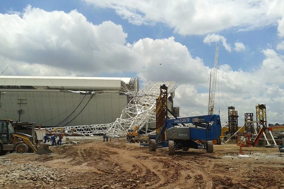 Fiscal da Fiel na Arena Corinthians (Foto: Arquivo pessoal)