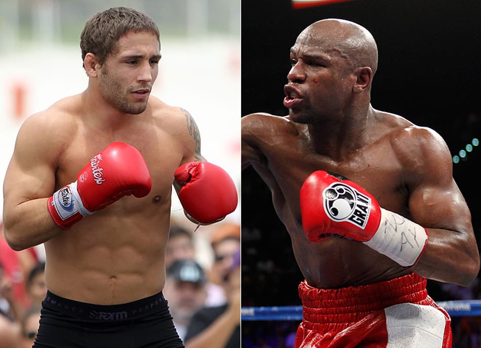 Chad Mendes e Floyd Mayweather (Fotos: UFC/Reuters)