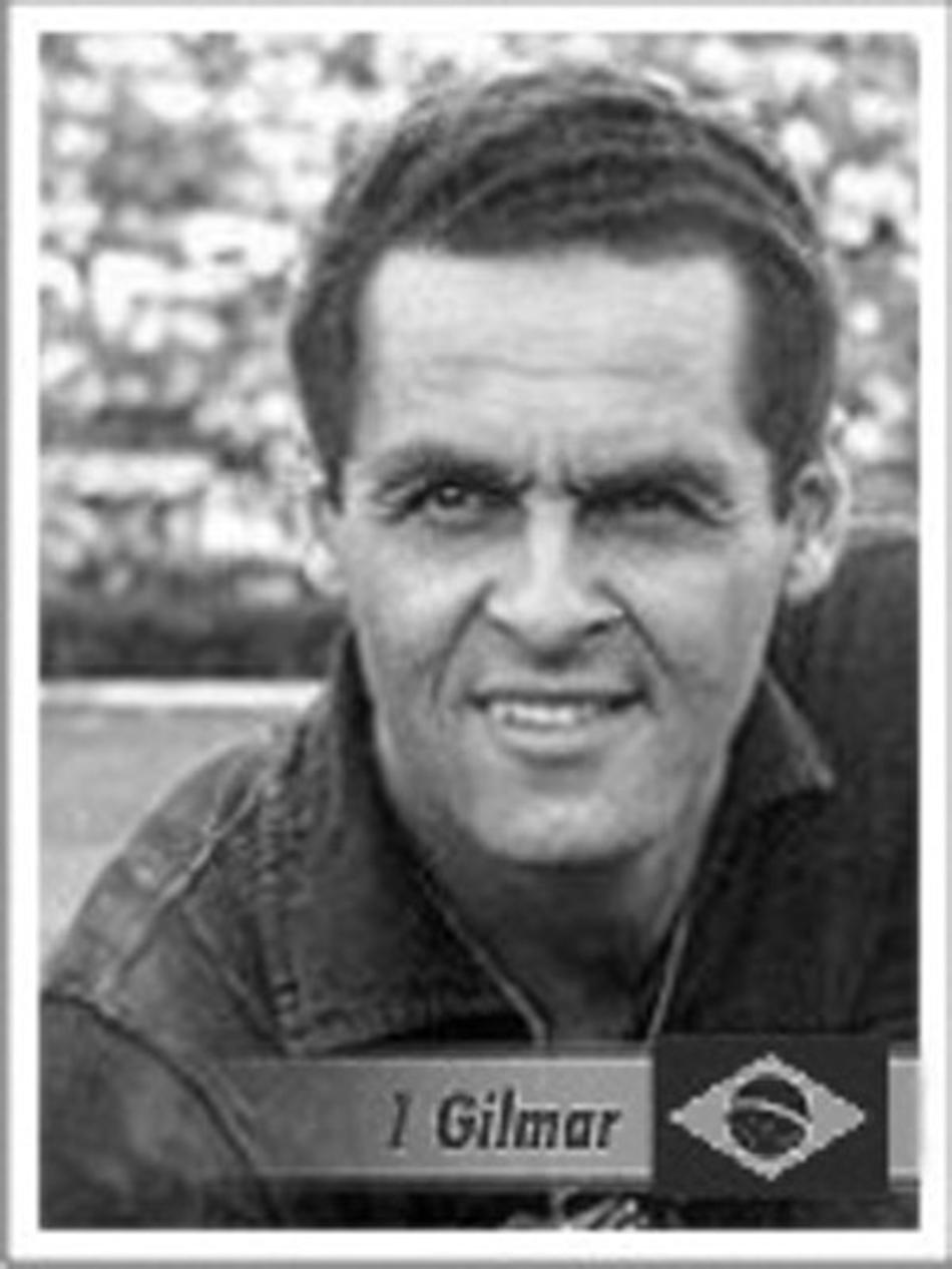 Goleiro Gilmar, camisa 3 pertencia ao Corinthians