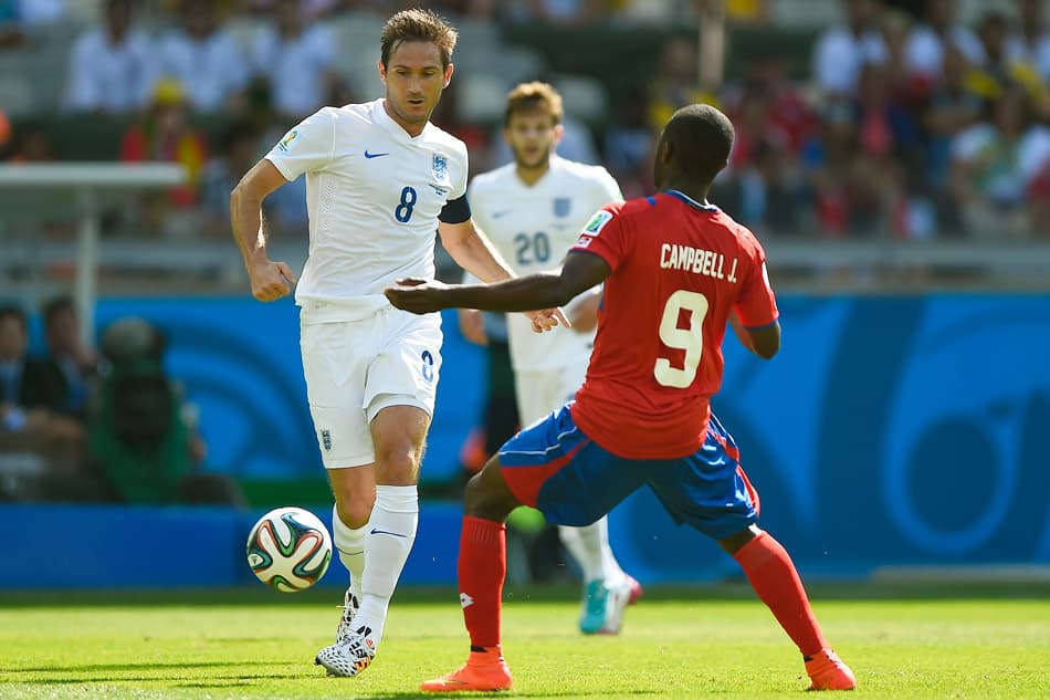 Costa Rica x Inglaterra (Foto: Gustavo Andrade/AFP)