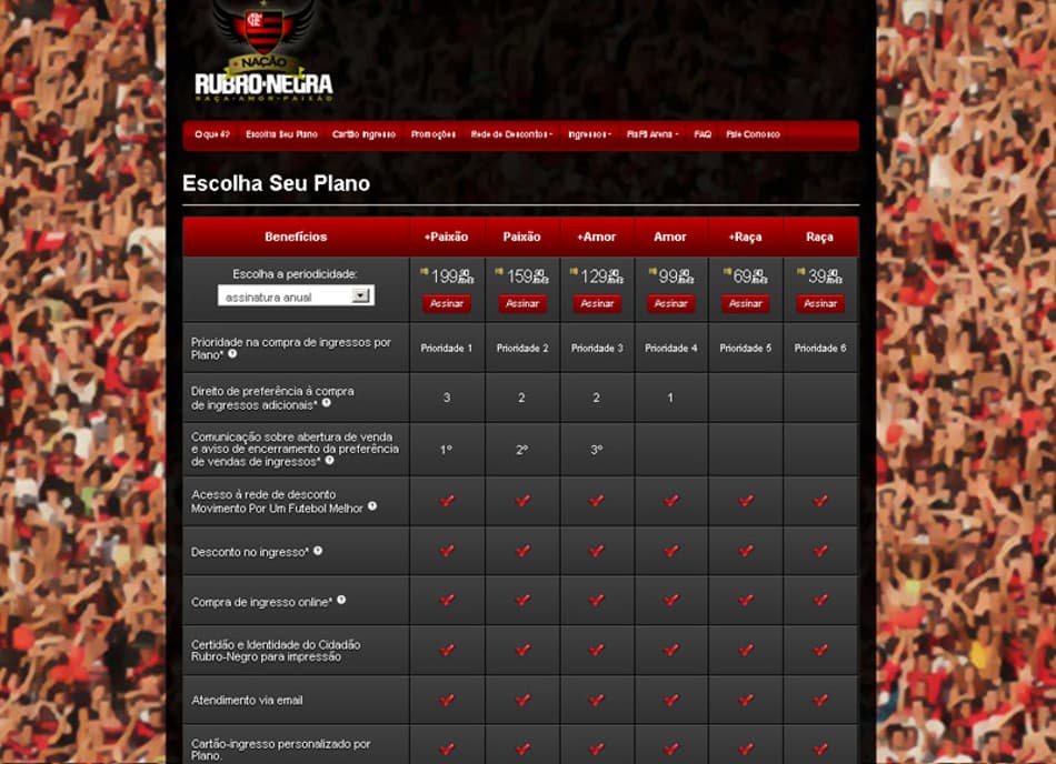 Vazamento dos detalhes do programa sócio-torcedor do Flamengo (Foto: Reprodução)