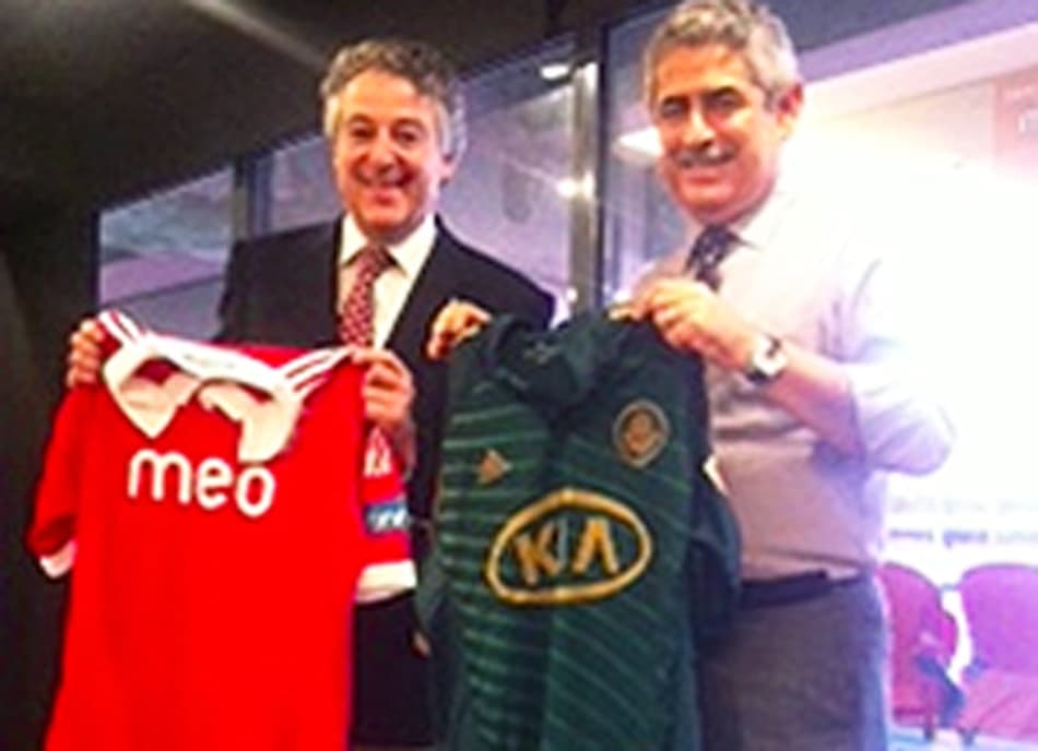 Paulo Nobre no Estádio da Luz (Foto: Divulgação)