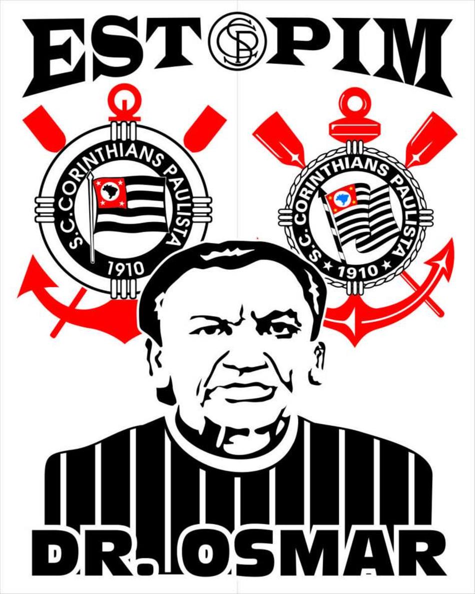 104ª bandeira da Estopim da Fiel será em homenagem ao ex-médico do clube e corintiano fanático Osmar de Oliveira, que faleceu recentemente