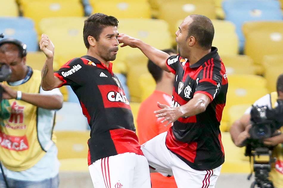Flamengo x Coritiba - Eduardo da Silva e Alecsandro (Foto: Cleber Mendes/LANCE!Press)