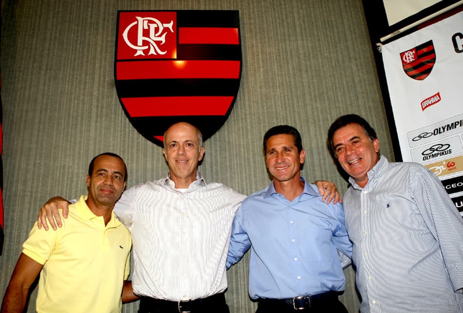 Aílton Ferraz, Wallim Vasconcellos, Jorginho e Paulo Pelaipe - Flamengo (Foto: Paulo Sérgio/LANCE!Press)