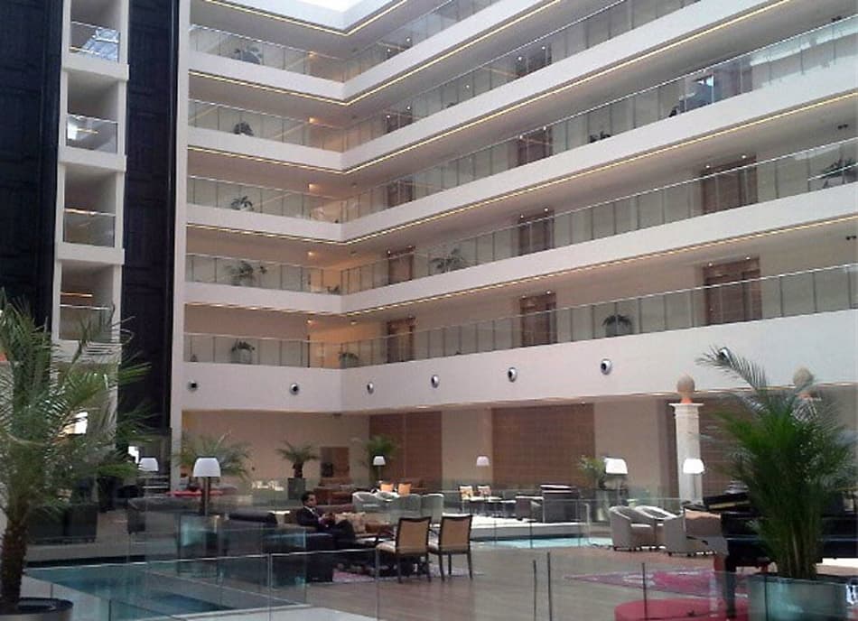 Desembarque do Palmeiras - Hotel (Foto: Fabricio Crepaldi)