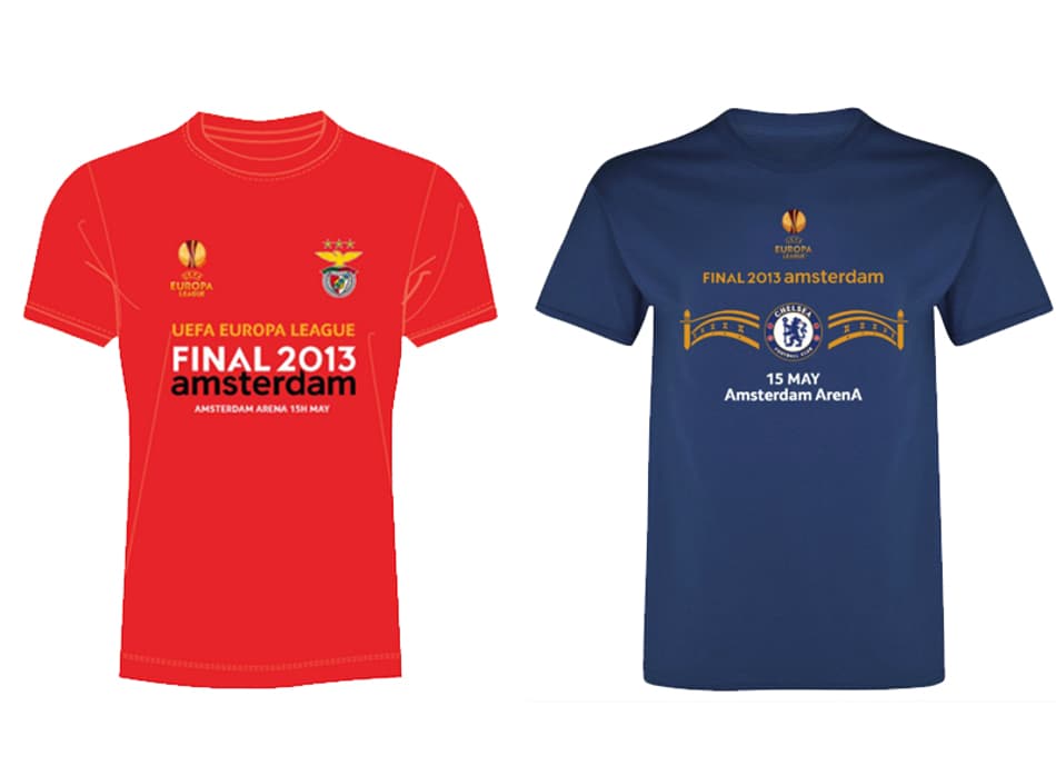 Camisas Benfica e Chelsea