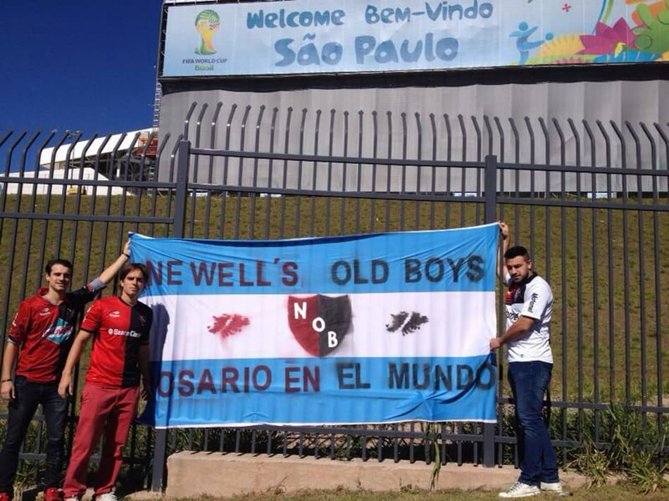 Torcedores argentinos na Arena Corinthians (Foto: Arquivo pessoal)