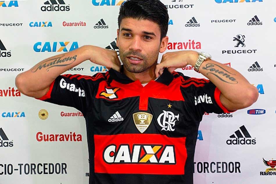 Apresentação do Eduardo da Silva - 17/07/2014 (Foto Gilvan de Souza / Flamengo)