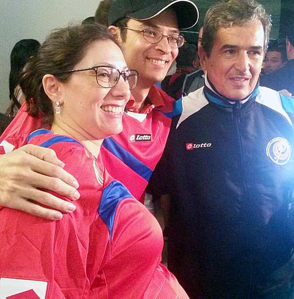 Seleção da Costa Rica visitando o Museu Pelé (Foto: Divulgação)