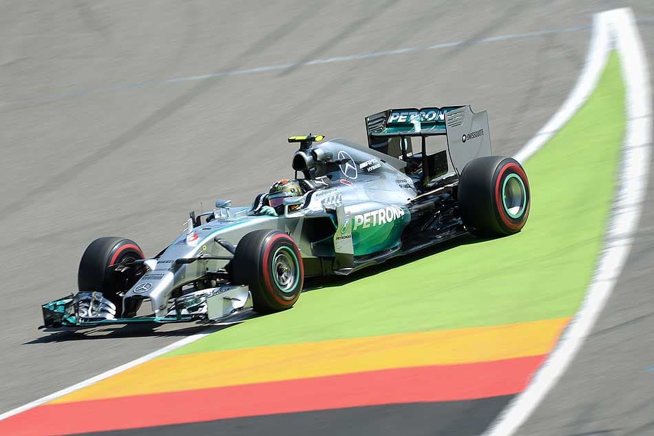 Rosberg - Treino do GP da Alemanha (Foto: Christof Stache/AFP)