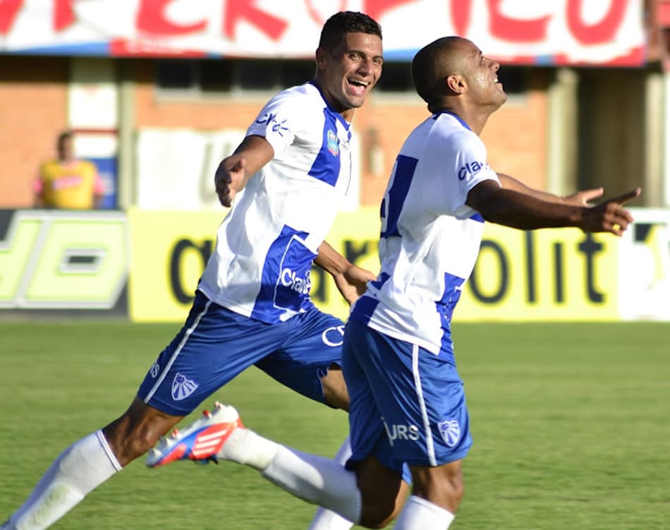 Léo Carioca comemora gol do Cruzeiro-RS (Foto: José Haag/Divulgação Cruzeiro)