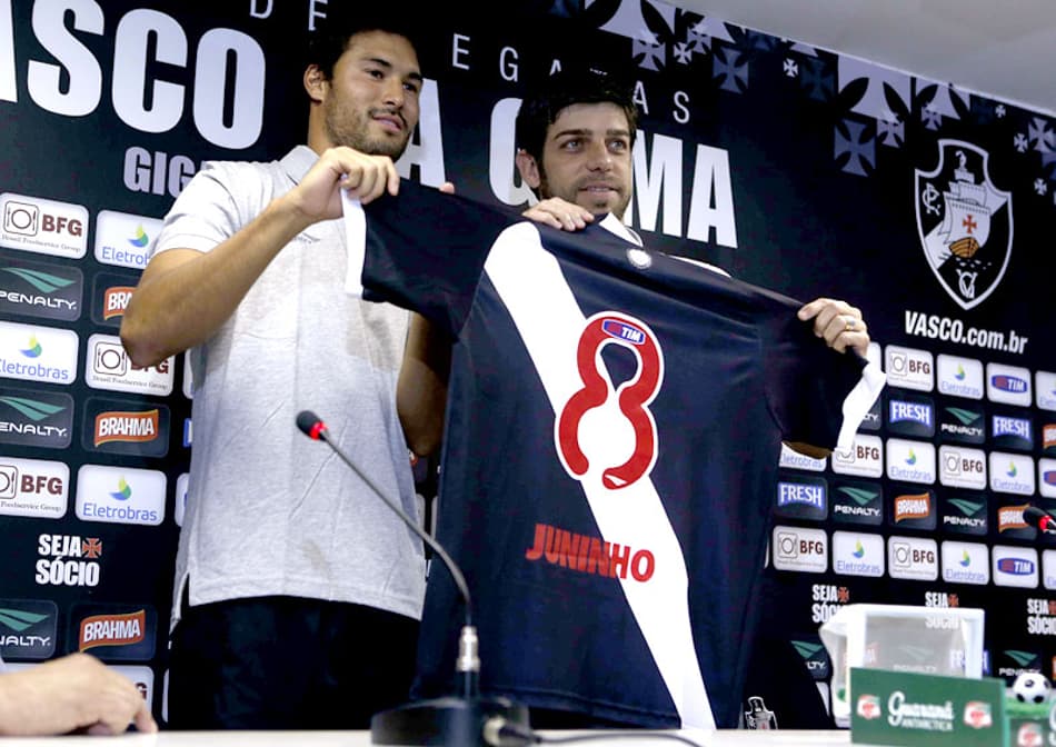 Apresentação de Juninho no Vasco (Foto: Cléber Mendes/LANCE!Press)