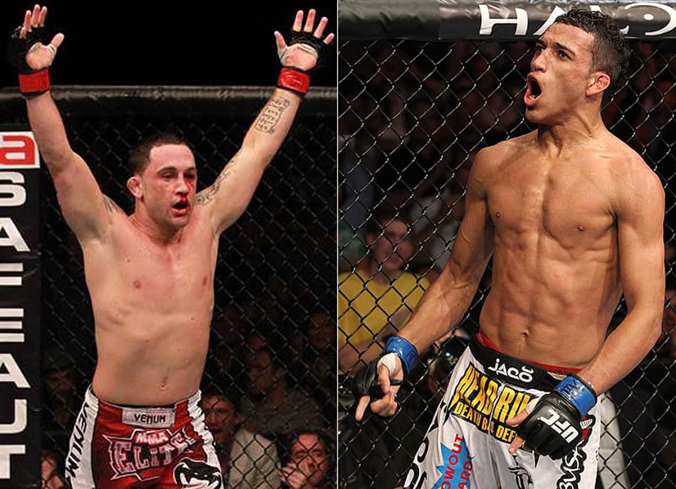MONTAGEM Frank Edgar e Charles Oliveira (Foto: DivulgaçãoUFC)