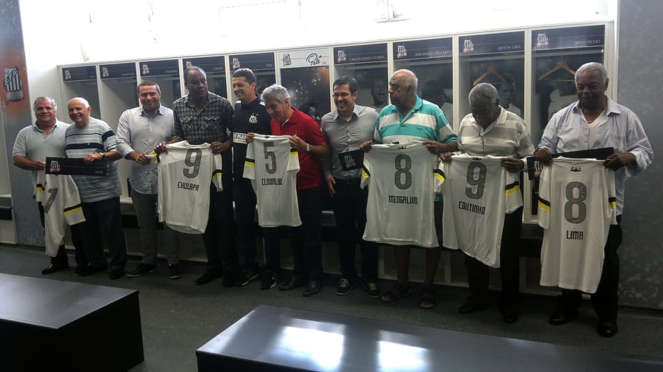 Novo vestiário do Santos (Foto: Marcio Porto)