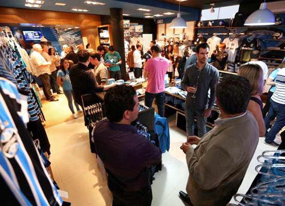 Inauguração de loja do Grêmio em Chapecó-SC (Foto: Divulgação)