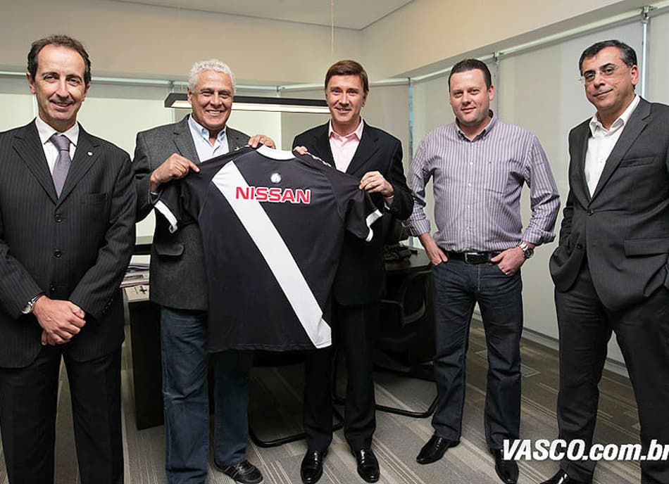 Vasco em acordo com a Nissan (Foto: Divulgação/ Vasco)