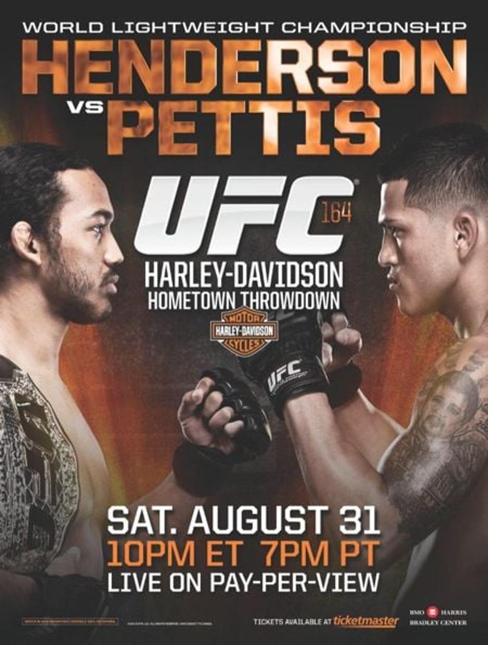 Poster oficial ufc 164 pettis e henderson (FOTO: Divulgação)